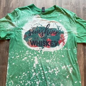 Anvil Green and White Graphic Tee